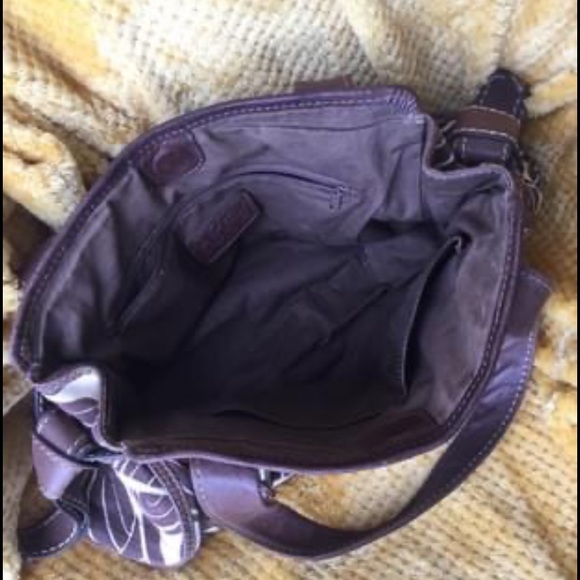 VINTAGE.FOSSIL PURSE" LONG LIVE VINTAGE" LEATHER +FLORAL LARGE - Picture 5 of 7